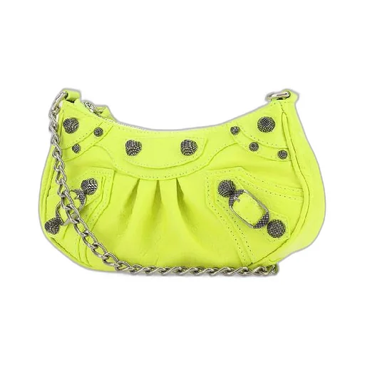 Le Cagole Leather Chain Mini Shoulder Bag
