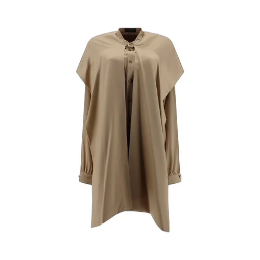 Scarf Panel Drape Shirt