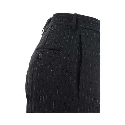Pin Striped Wool Tailored Pants