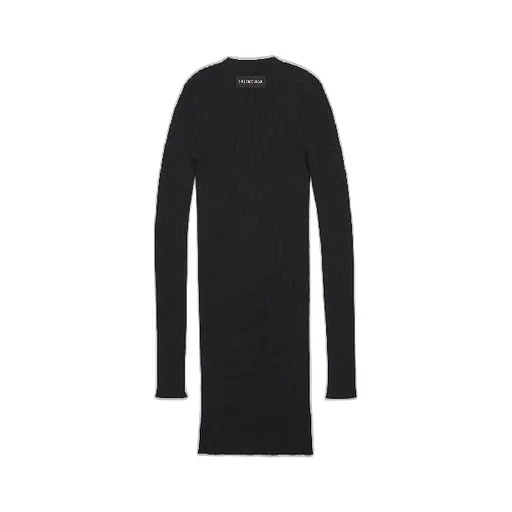 Back Logo Patch Seamless Bodycon Dress
