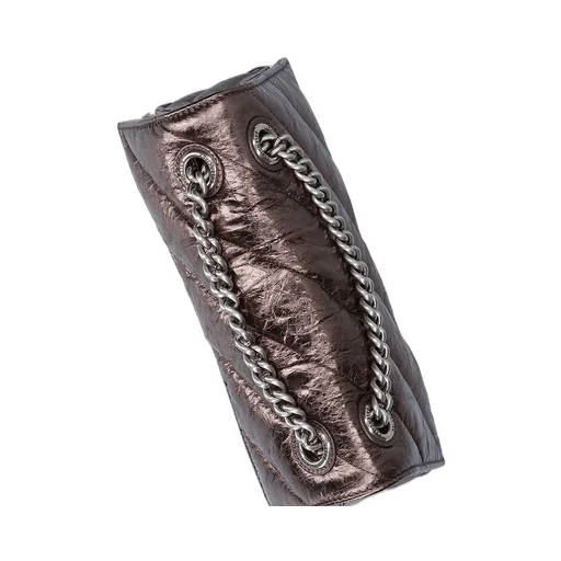 Crush Crush Metallized Leather Small Chain Bag