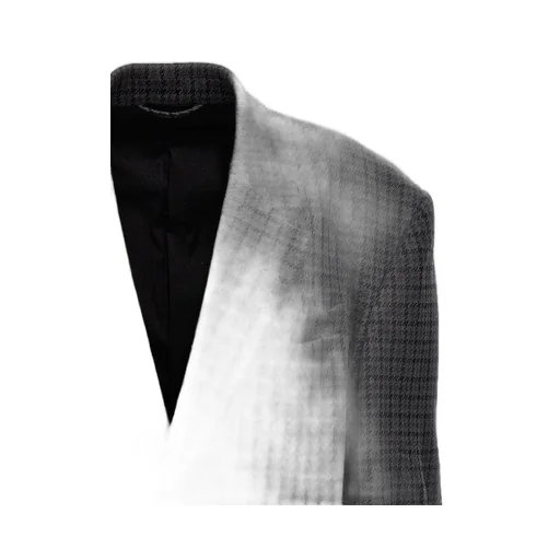 Houndstooth Oversized Fit Single Jacket