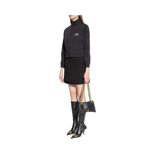 Knife Logo Buckle Leather High Boots