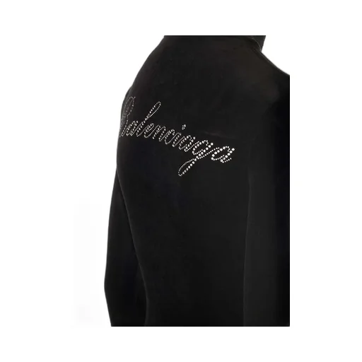 Back Rhinestone Logo High-Neck Dress