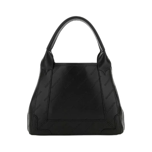 Logo Detail Leather Tote Bag