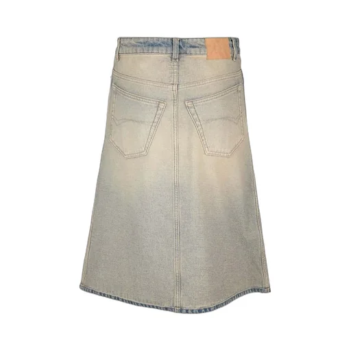 Vintage Effect Denim Skirt