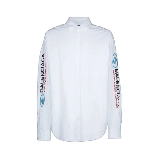 Logo Embroidered Cotton Shirt
