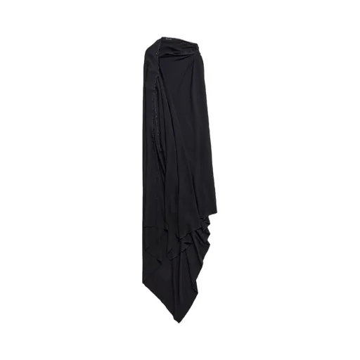 Safety Pin Asymmetric Low-Cut Dress