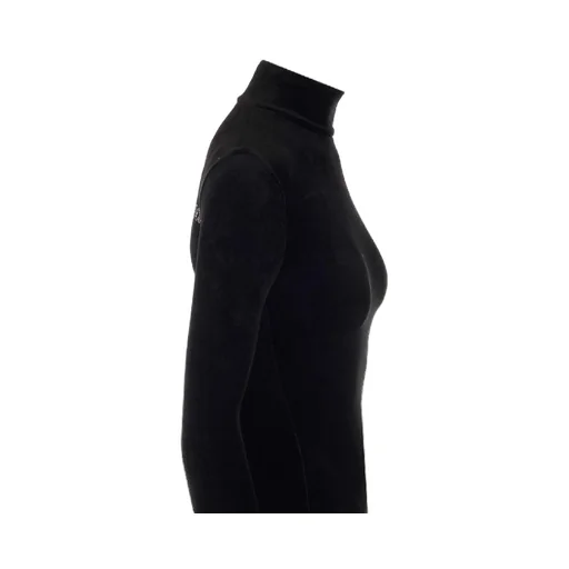 Back Rhinestone Logo High-Neck Dress