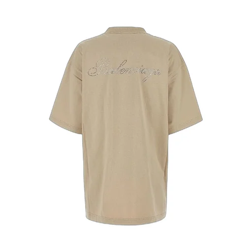 Back Rhinestone Logo Oversized T-Shirt