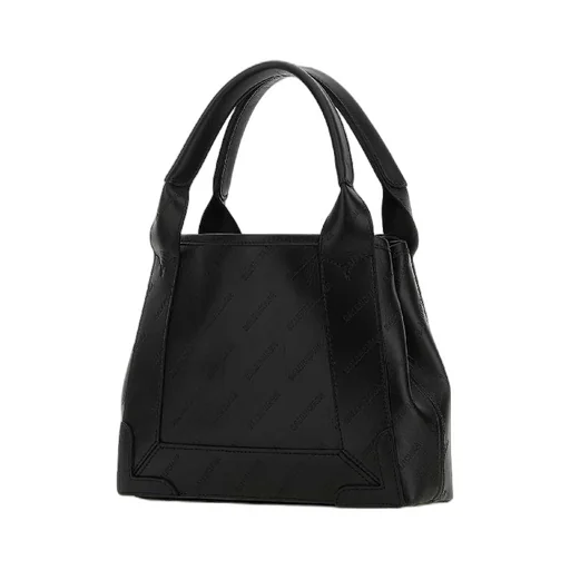 Logo Detail Leather Tote Bag