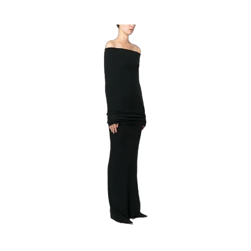 Off-Shoulder Layered Long Dress