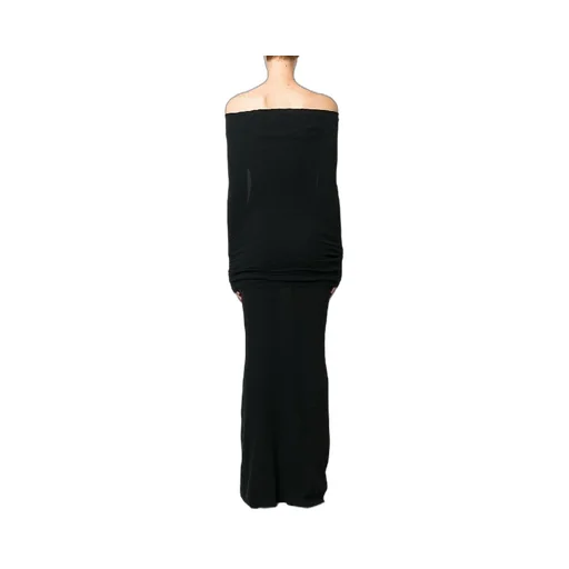 Off-Shoulder Layered Long Dress
