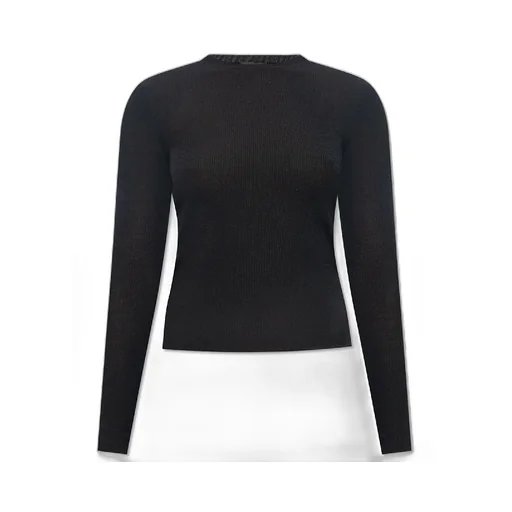 Crewneck Ribbed Cashmere Knit