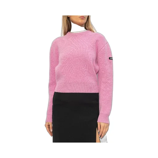 Logo Patch Wool Blend Knit