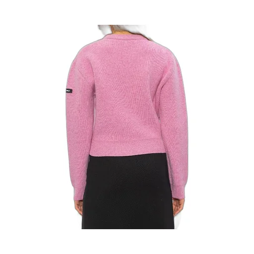 Logo Patch Wool Blend Knit