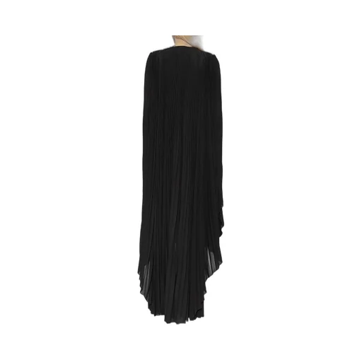 V-Neck Pleated Maxi Dress