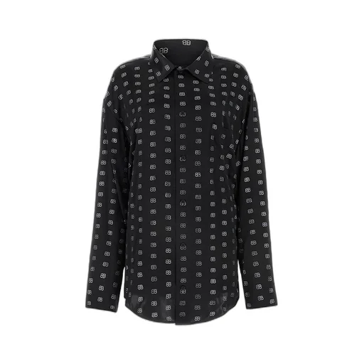 Allover Logo Silk Shirt