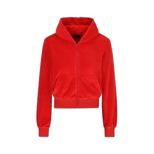 Rhinestone Logo Hoodie Zip-Up