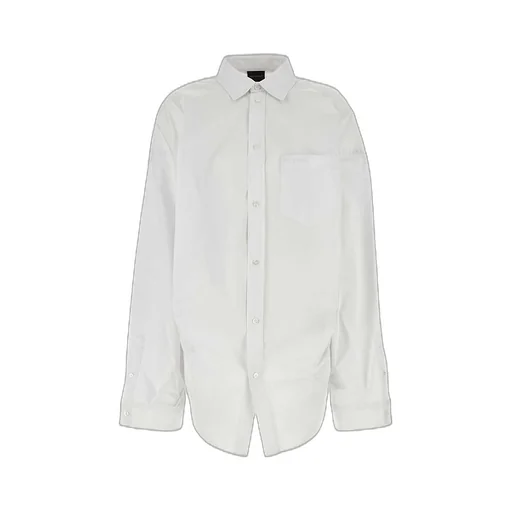 Asymmetric Cotton Long Shirt