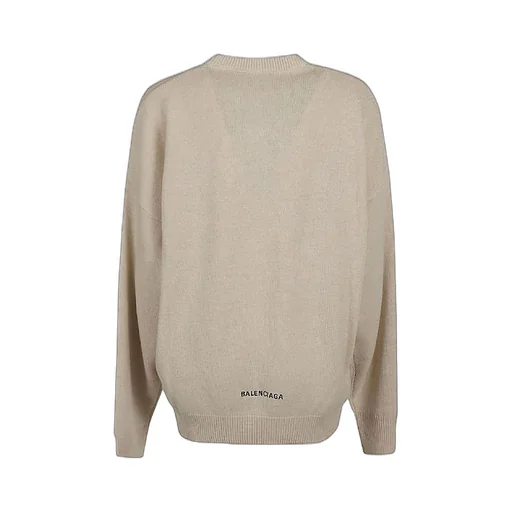 Back Logo Embroidered Cashmere Knit