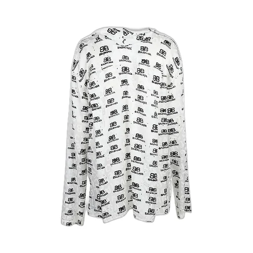 Bb Logo Printed Silk Shirt