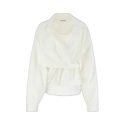 Belted Wrap Cotton Shirt