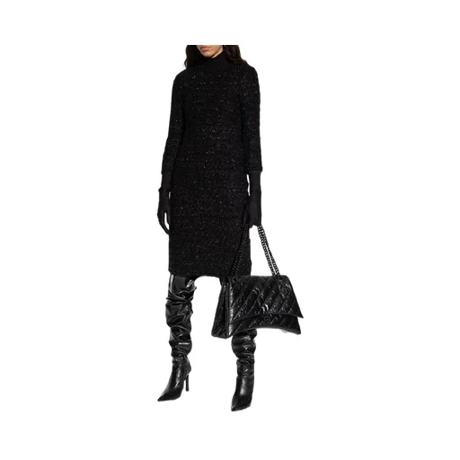 Front Bag Tweed Dress