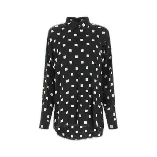 Allover Square Jacquard Bb Satin Shirt