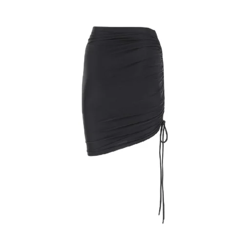 Gather Drawstring Mini Skirt