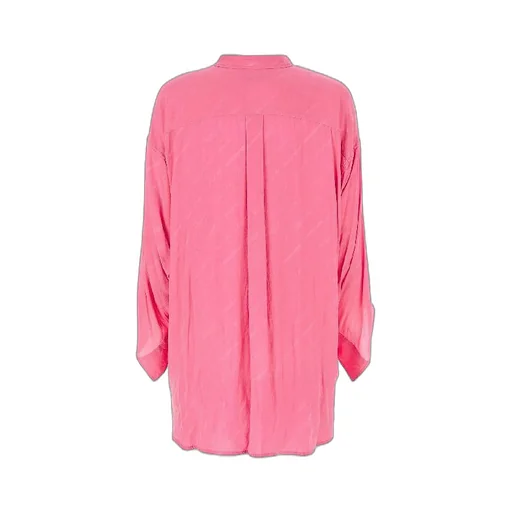 Allover Logo Tie Neck Overshirt