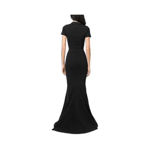 Logo Neck Detail Mermaid Dress