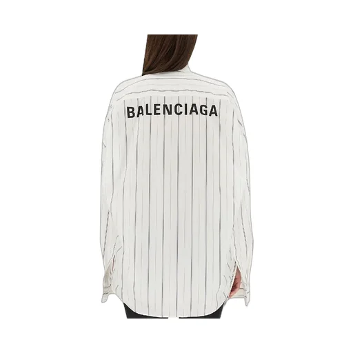 Back Logo Pinstripe Shirt