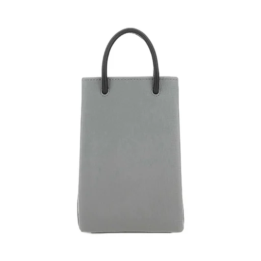 Textured Leather Mini Shoulder Tote Bag