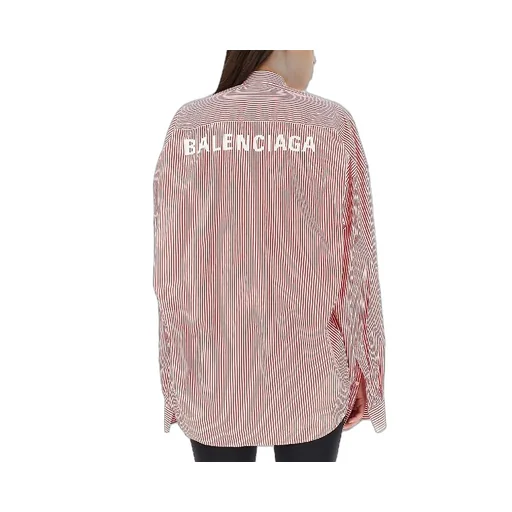 Back Logo Pinstripe Shirt