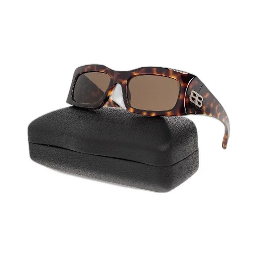 Hourglass Rectangle Havana Sunglasses