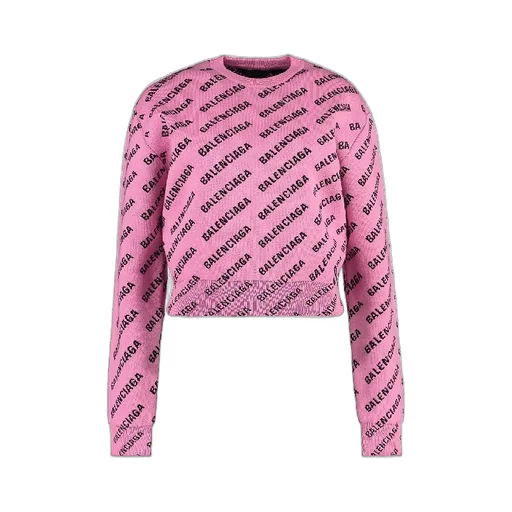 Allover Jacquard Logo Knit