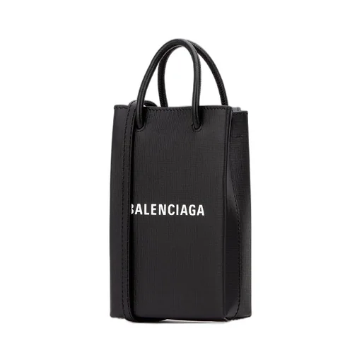 Textured Calfskin Phone Holder Mini Bag