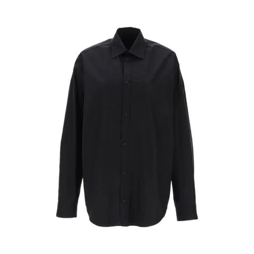 Rhinestone Logo Oversized Shirt