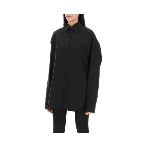 Rhinestone Logo Oversized Shirt