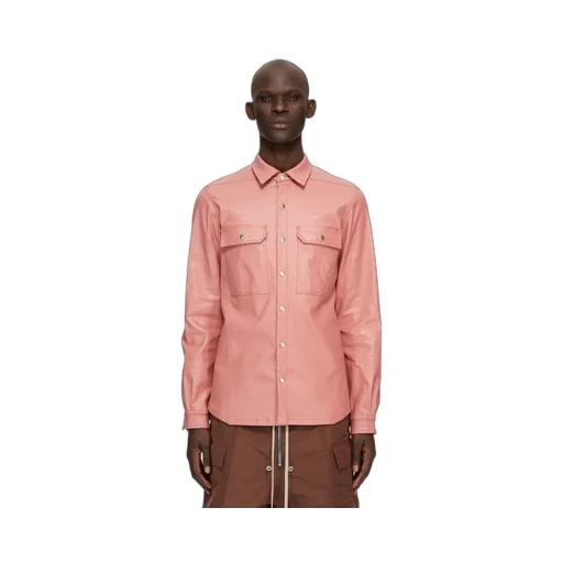 Coated-Denim Shirt Jacket