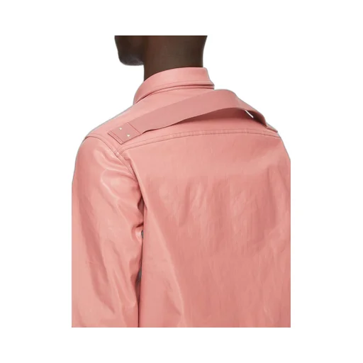 Coated-Denim Shirt Jacket