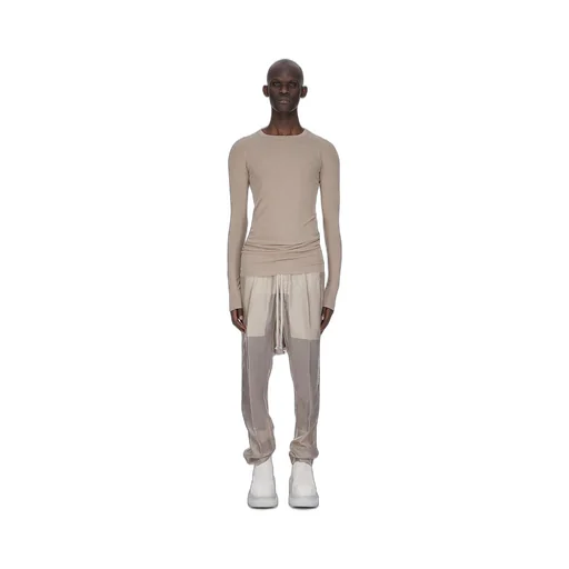 In Flesh Viscose Silk Rib Jersey