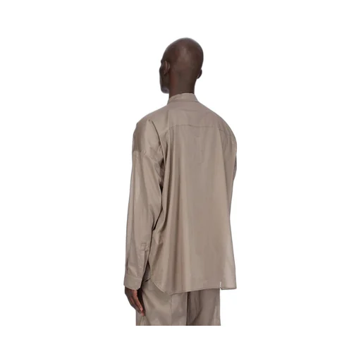 Oversized Snap Collar Faun Shirt
