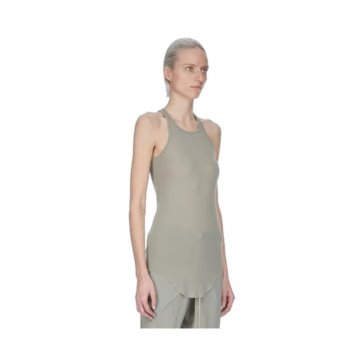 In Celadon Viscose Silk Rib Jersey