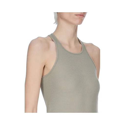 In Celadon Viscose Silk Rib Jersey