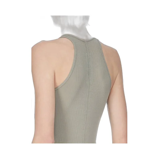 In Celadon Viscose Silk Rib Jersey