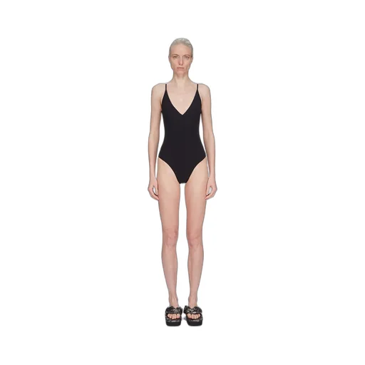 In Black Stretch Swim Jersey
