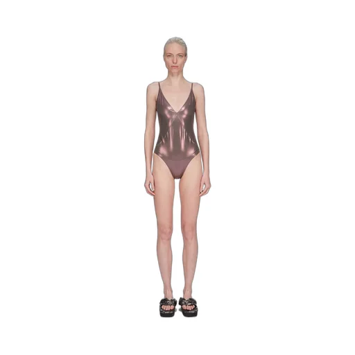 In Metallic Mahogany Metallic Swim Jersey