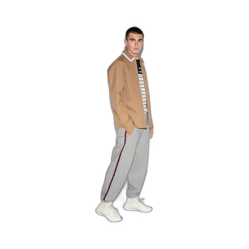 Cotton Jersey Jogging Pant With Web